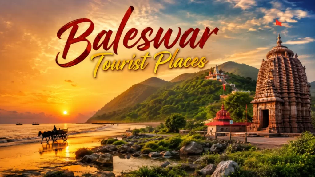 Baleswar tourist places featuring beach, hills and temple