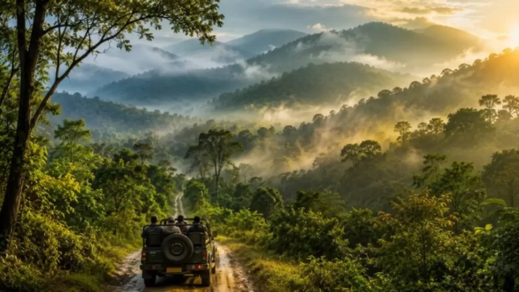 Misty winter morning in Similipal Tiger Reserve
