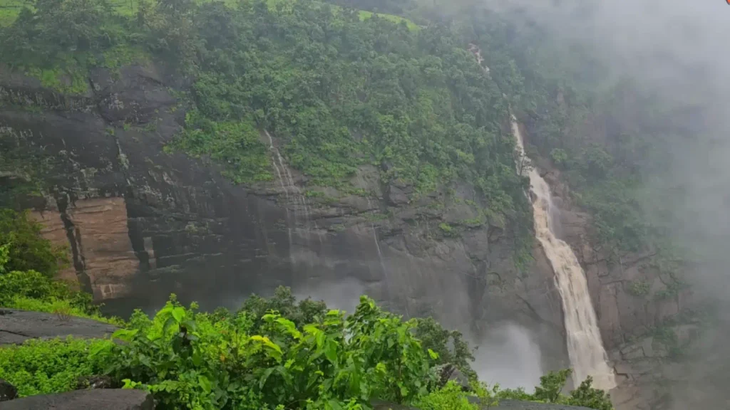 Duduma Waterfall surrounded by green hills in Koraput Odisha
