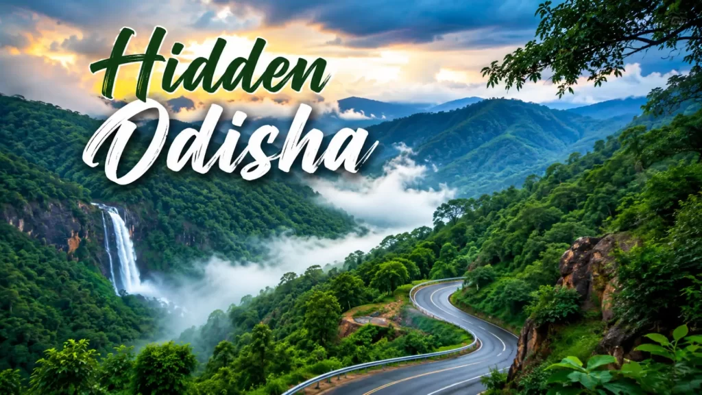 Hidden Odisha scenic mountain valley surrounded by green forests