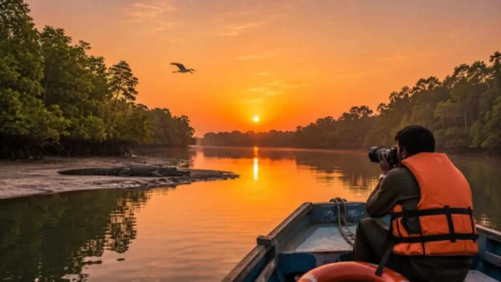 Sunrise photography at Bhitarkanika National Park
