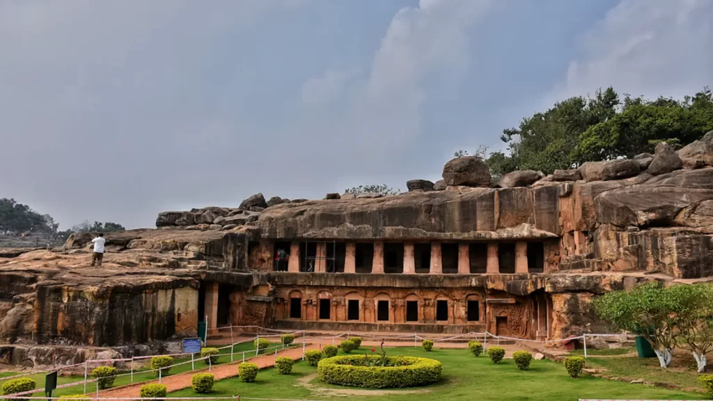 Udayagiri and Khandagiri Caves near Bhubaneswar ancient rock cut caves