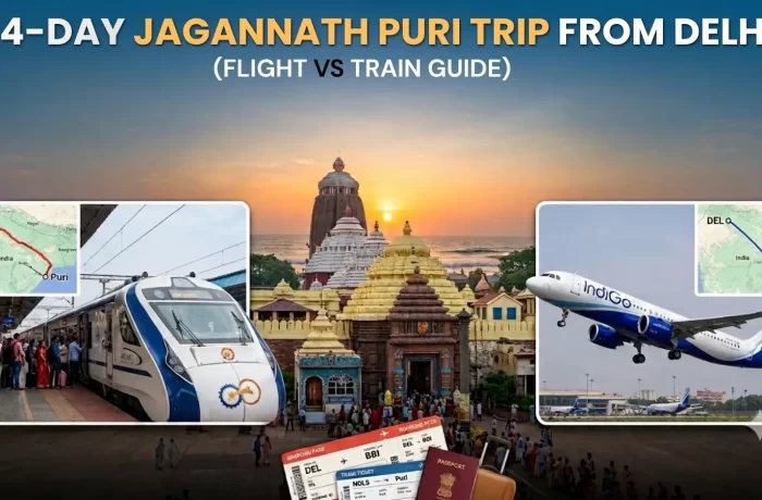 How to Plan a 4-Day Jagannath Puri Trip from Delhi (Flight vs Train Guide)